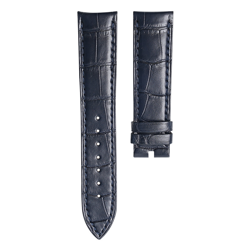 Dây Da Cá Sấu Màu Xanh Dương Cho Vacheron Constantin Patrimony 85180 40mm - Version 2