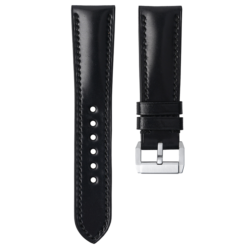 Dây Da Màu Đen Cho Horween Cordovan Cao Cấp