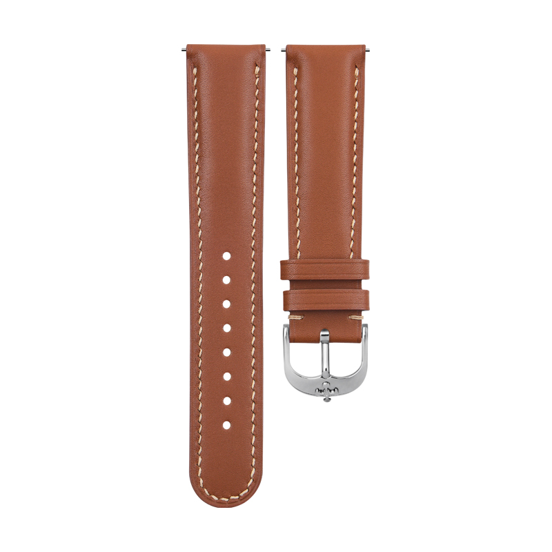Dây da Vagenari Màu Nâu Nhạt Cho Đồng Hồ Có Kích Thước Lugs Rộng 20mm - 23mm (Khâu Thủ Công)