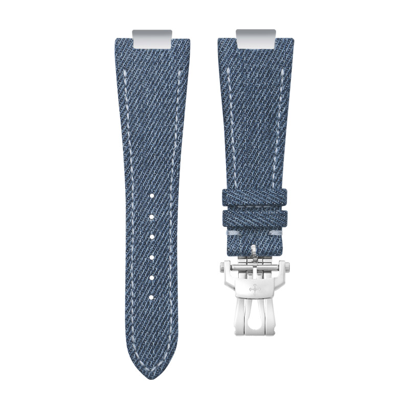 Dây Denim Đệm Da Cho Patek Philippe Nautilus 5711.5712.5726.5980 Mẫu Dây Kim Loại