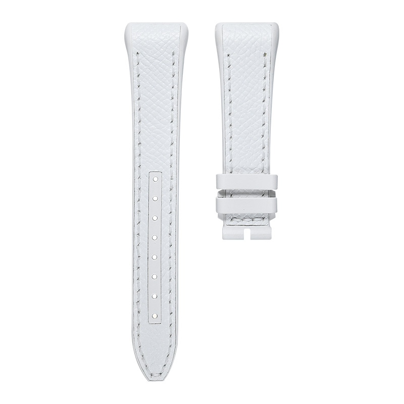 Dây Da Đệm Cao Su Màu Trắng Cho Franck Muller Vanguard V32 Woman