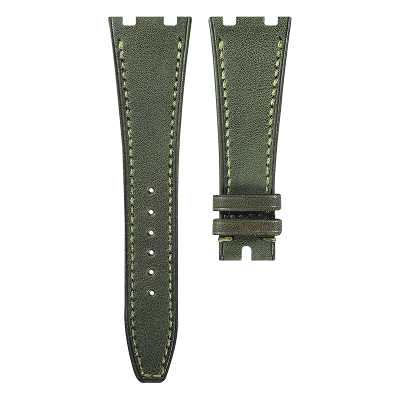 Dây Da Màu Xanh Olive Xám Cho AP 15400OR.15500OR.26239OR.26331OR.26240OR. 41mm