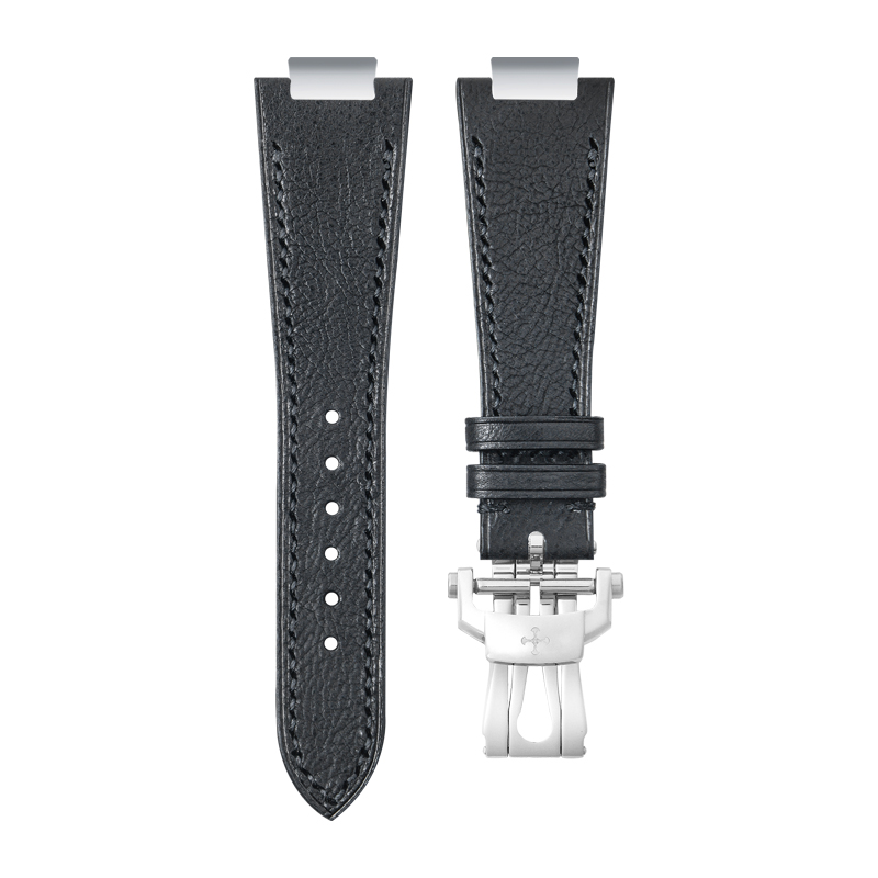 Dây Da Màu Đen Cho Patek Philippe Cubitus 5821 Steel Mẫu Dây Kim Loại Kèm Endlink
