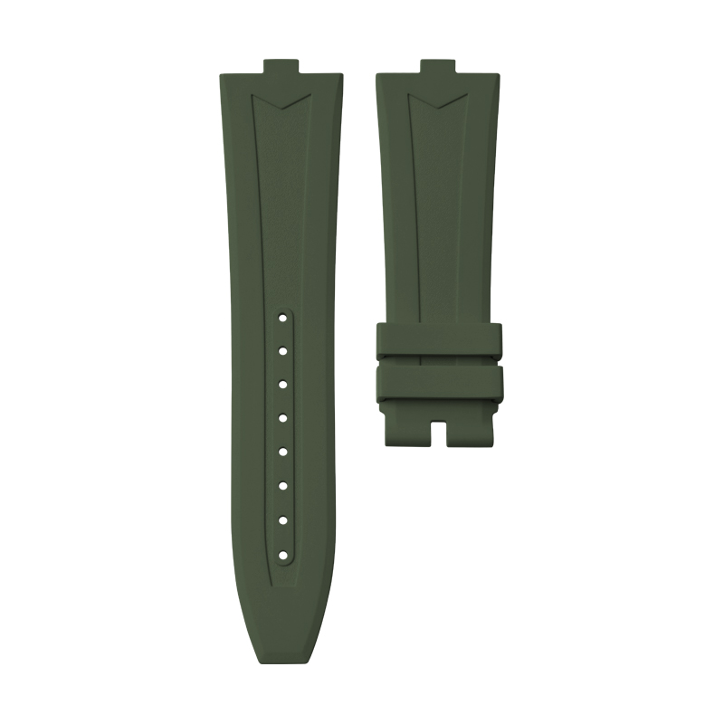 Dây Cao Su Mới Màu Xanh Olive Cho Vacheron Constantin Overseas 5520V