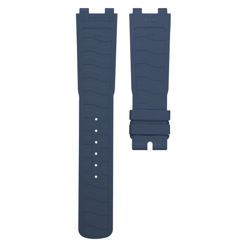 Dây Cao Su Màu Xanh Dương Đậm Cho Breguet Marine 5517