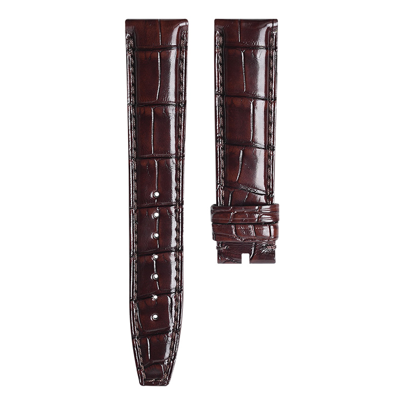 Dây Da Cá Sấu Màu Nâu Nhạt Cho IWC Portugieser IW358401 40mm