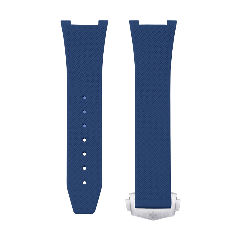 Dây Cao Su Màu Xanh Dương Cho Omega Constellation 41mm