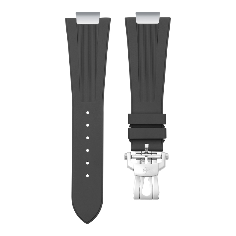 Dây Cao Su Màu Đen Cho Patek Philippe Cubitus 5821 Mẫu Dây Kim Loại Kèm Endlink