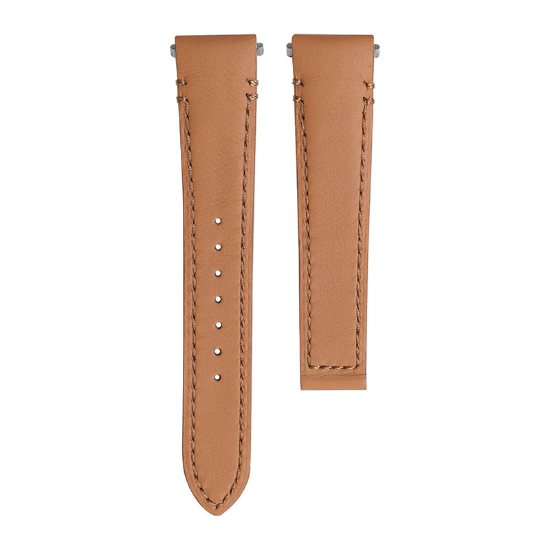 Dây Da Bê Màu Nâu Cho Cartier Santos De Large 35.1mm