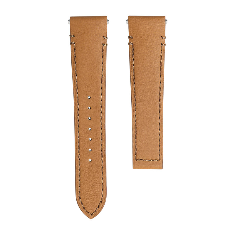 Dây Da Bê Màu Nâu Cho Cartier Santos De Large 39.8mm