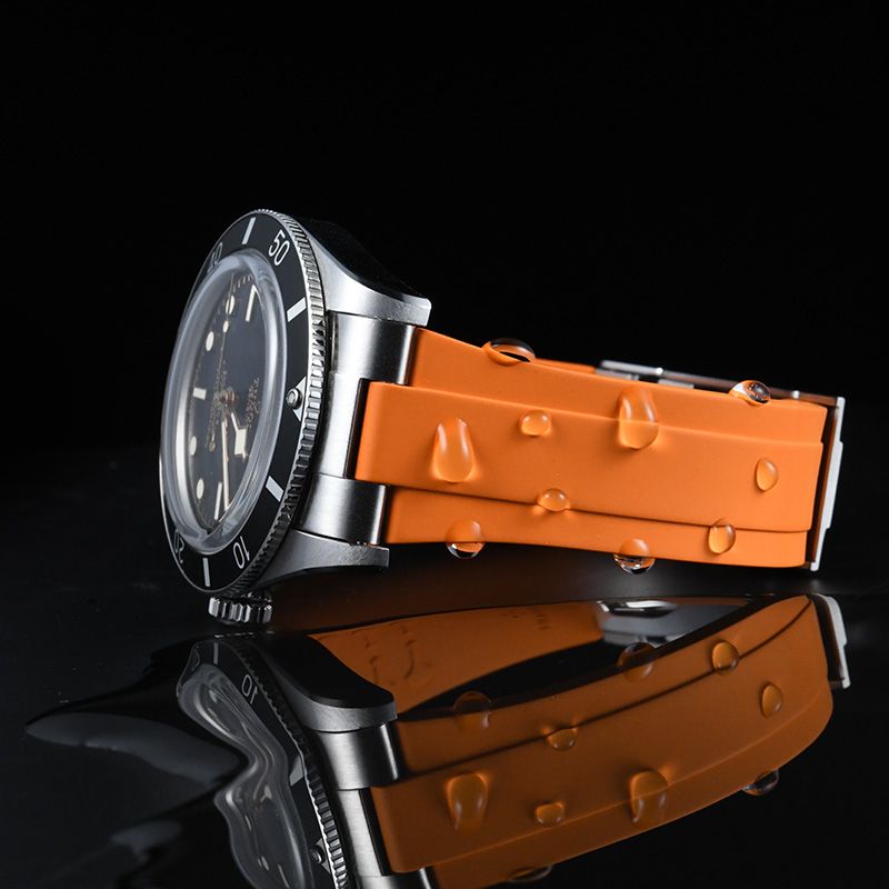 Dây Cao Su Màu Cam Cho Tudor Black Bay 54 37mm 4 Dây Cao Su Màu Cam Cho Tudor Black Bay 54 37mm - Ảnh 4