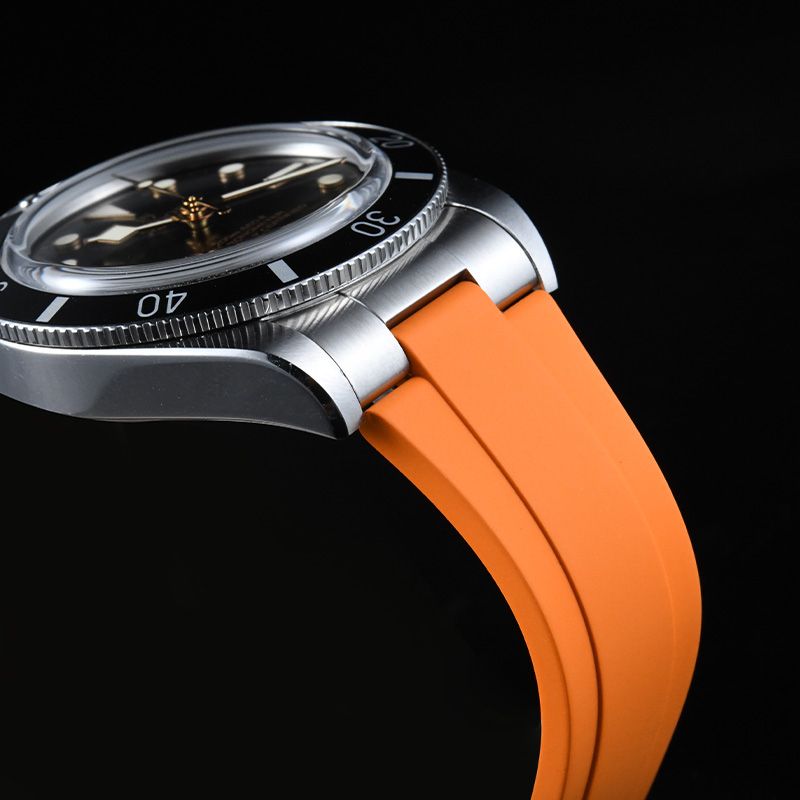 Dây Cao Su Màu Cam Cho Tudor Black Bay 54 37mm 10 Dây Cao Su Màu Cam Cho Tudor Black Bay 54 37mm - Ảnh 10