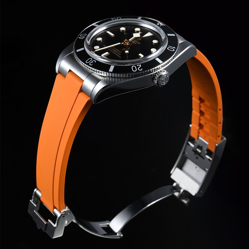 Dây Cao Su Màu Cam Cho Tudor Black Bay 54 37mm 7 Dây Cao Su Màu Cam Cho Tudor Black Bay 54 37mm - Ảnh 7