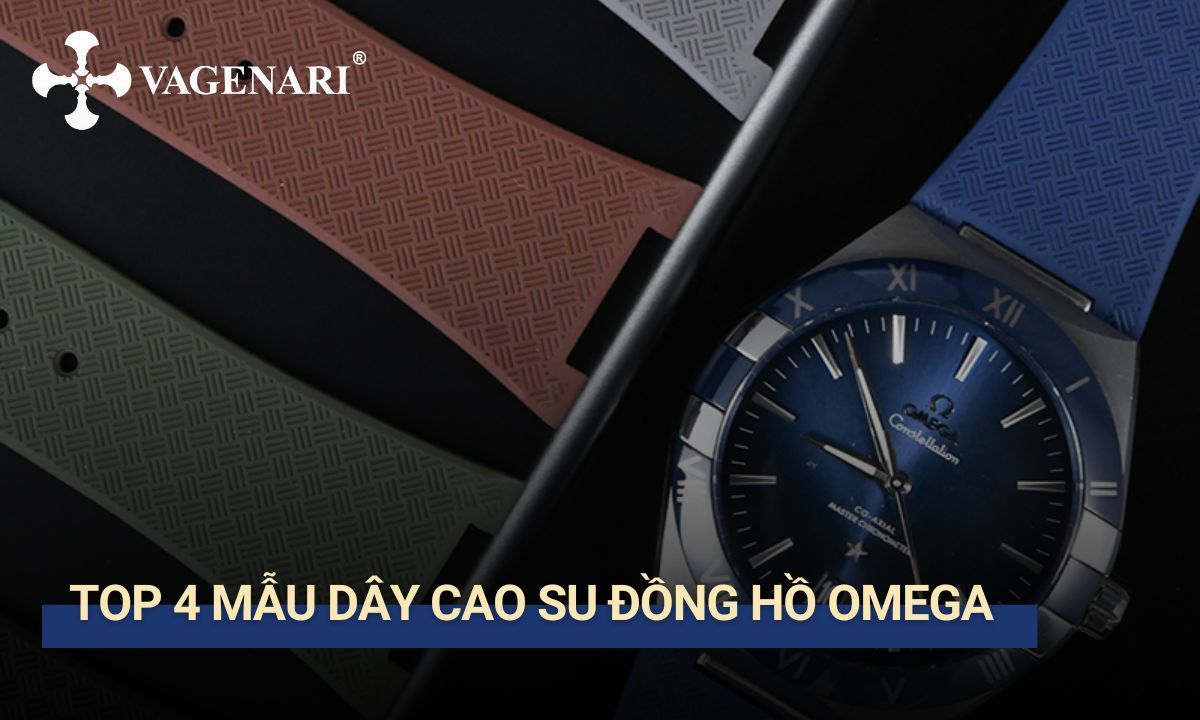 dây cao su đồng hồ omega