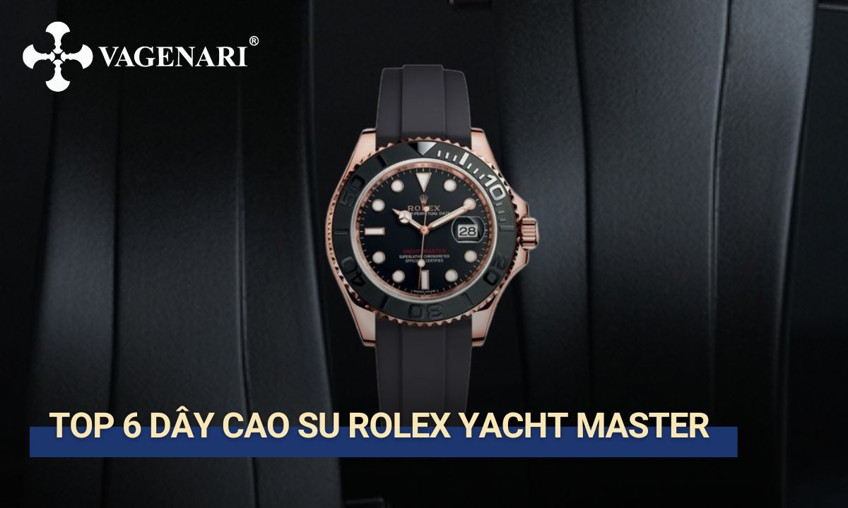 dây đồng hồ cao su rolex yacht master