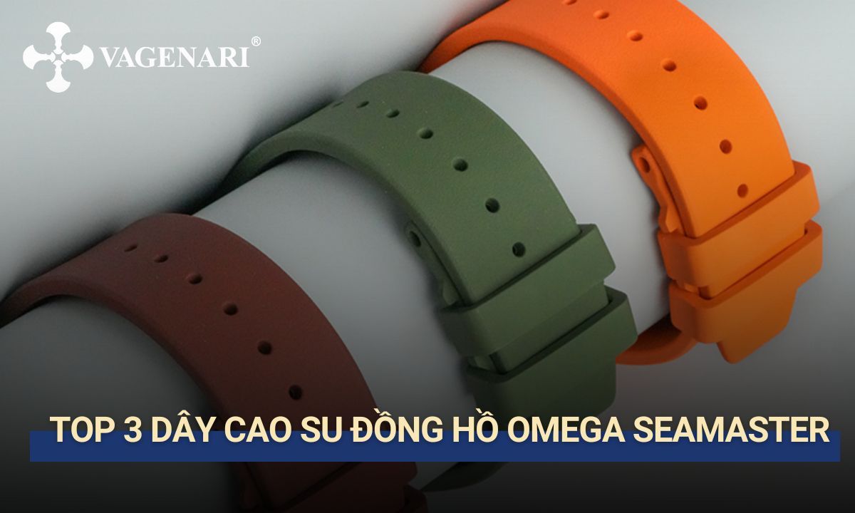 dây cao su đồng hồ omega seamaster