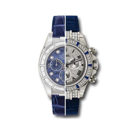 for rolex daytona ref 116599 116589 leather strap white gold