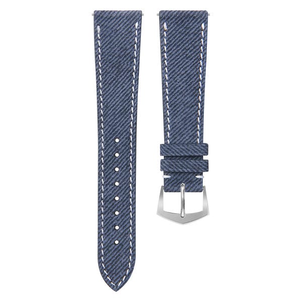 Dây Jeans Calfskin Đệm Da Màu Xanh Dương Cho Patek Philippe 19/20/21/22mm