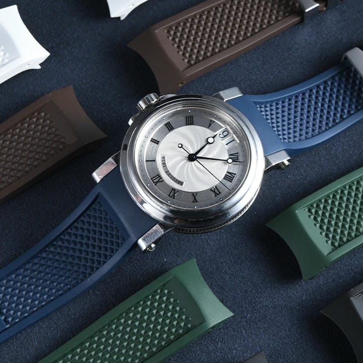 Dây Cao Su Màu Trắng Cho Breguet Marine 5817 3 Dây Cao Su Màu Trắng Cho Breguet Marine 5817 - Ảnh 3