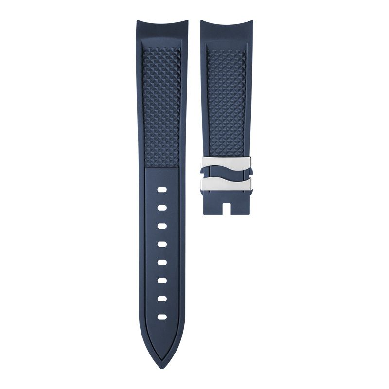 Dây Cao Su Màu Xanh Dương Đậm Cho Breguet Marine 5817