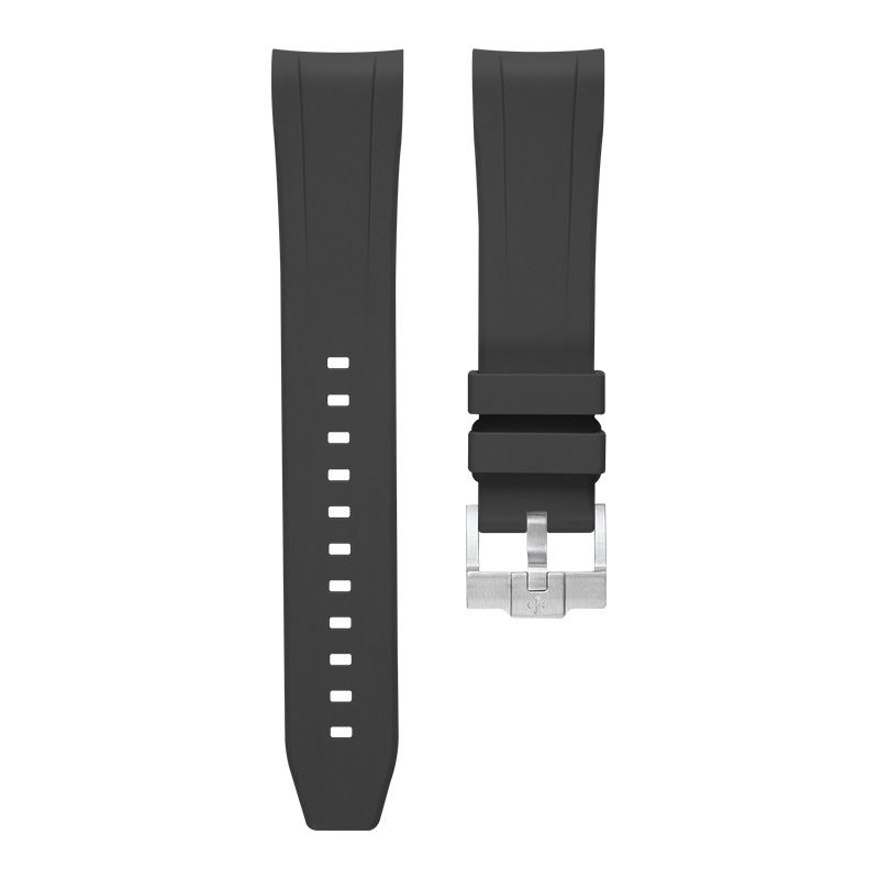 Dây Cao Su Màu Đen Cho Omega Seamaster Diver 300m 42mm Ô Lịch 6h [New Design]