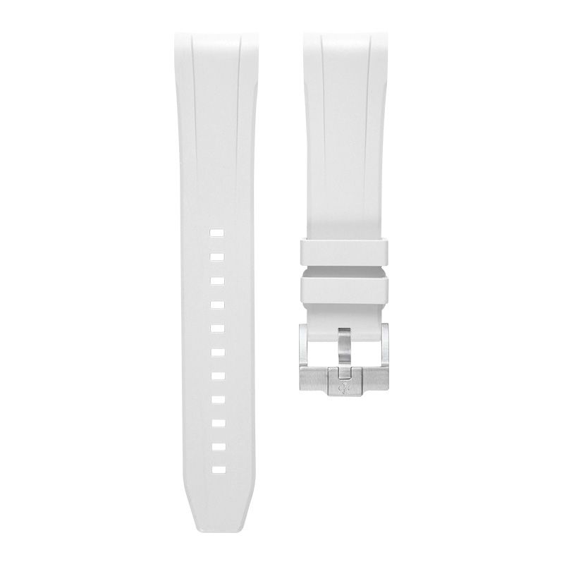 Dây Cao Su Màu Trắng Cho Omega Seamaster Diver 300m 42mm Ô Lịch 6h [New Design]