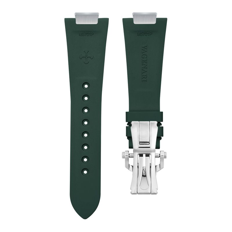 Dây Cao Su Màu Xanh Quân Đội Cho Patek Philippe 5711 Mẫu dây kim loại (Khóa + Endlink) 2 Dây Cao Su Màu Xanh Quân Đội Cho Patek Philippe 5711 Mẫu dây kim loại (Khóa + Endlink) - Ảnh 2