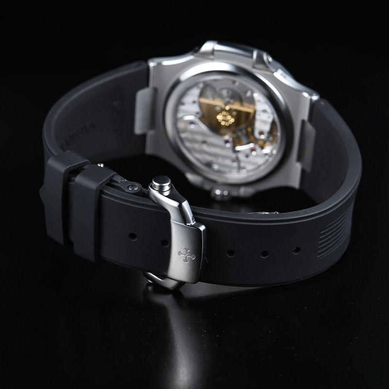 Dây Cao Su Màu Đen Cho Patek Philippe 5711 Mẫu dây kim loại (Khóa + Endlink) 3 Dây Cao Su Màu Đen Cho Patek Philippe 5711 Mẫu dây kim loại (Khóa + Endlink) - Ảnh 3