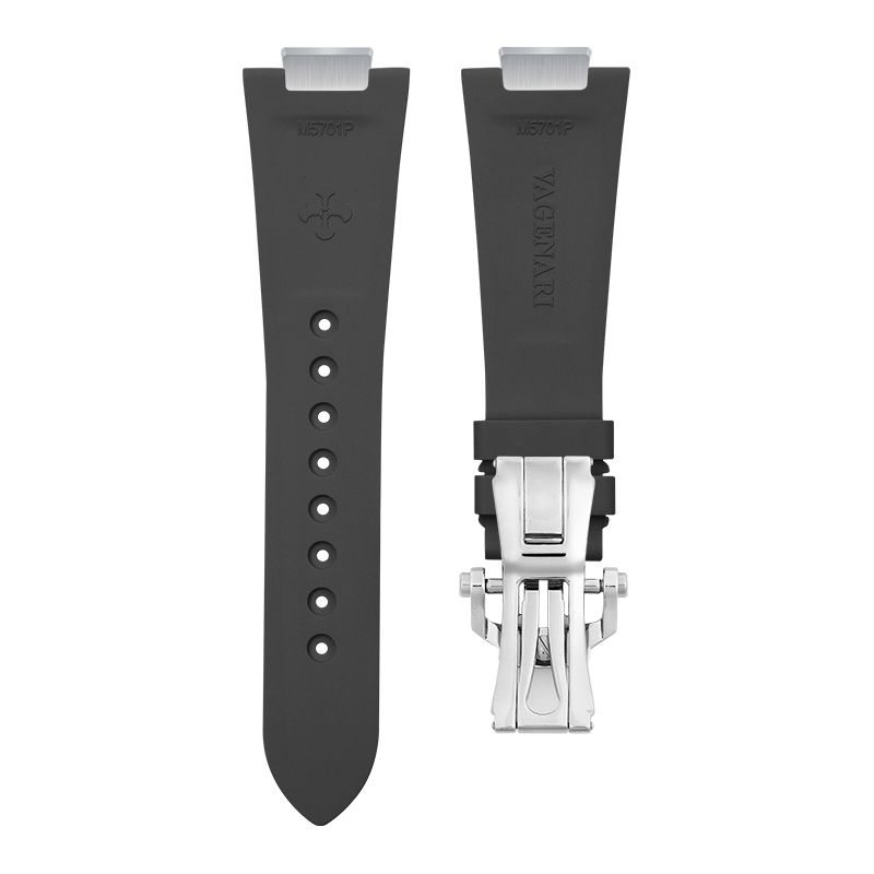 Dây Cao Su Màu Đen Cho Patek Philippe 5711 Mẫu dây kim loại (Khóa + Endlink) 2 Dây Cao Su Màu Đen Cho Patek Philippe 5711 Mẫu dây kim loại (Khóa + Endlink) - Ảnh 2