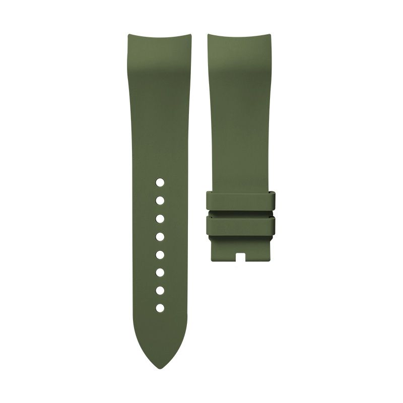 Dây Cao Su Màu Xanh Olive Cho Blancpain Air Command 42.5mm Dây Da
